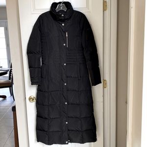 DKNY Full Length Down Maxi Coat w/ Removable Hood